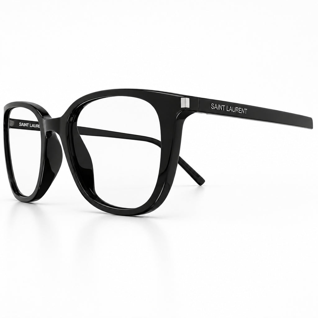 Saint Laurent SL 644/F Unisex Transparent Black Eyeglasses