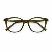Saint Laurent SL 644/F Unisex Transparent Green Eyeglasses