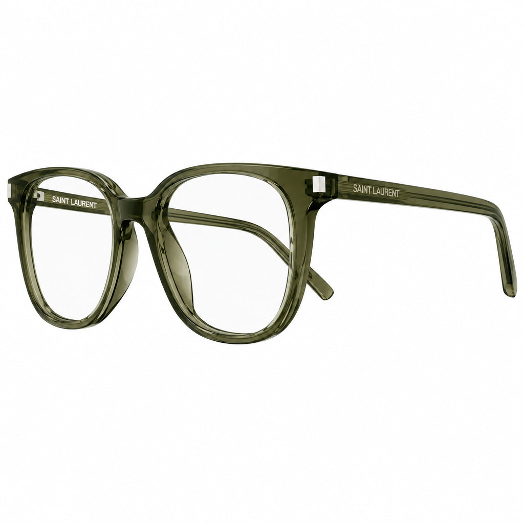 Saint Laurent SL 644/F Unisex Transparent Green Eyeglasses