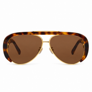 Louis Vuitton Women Pilot Frame Dark Brown Sunglasses