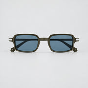 Cartier Première de Unisex Square Acetate Brown Frame Ice Blue Sunglasses
