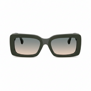  Chanel Women Rectangular Green Sunglasses 