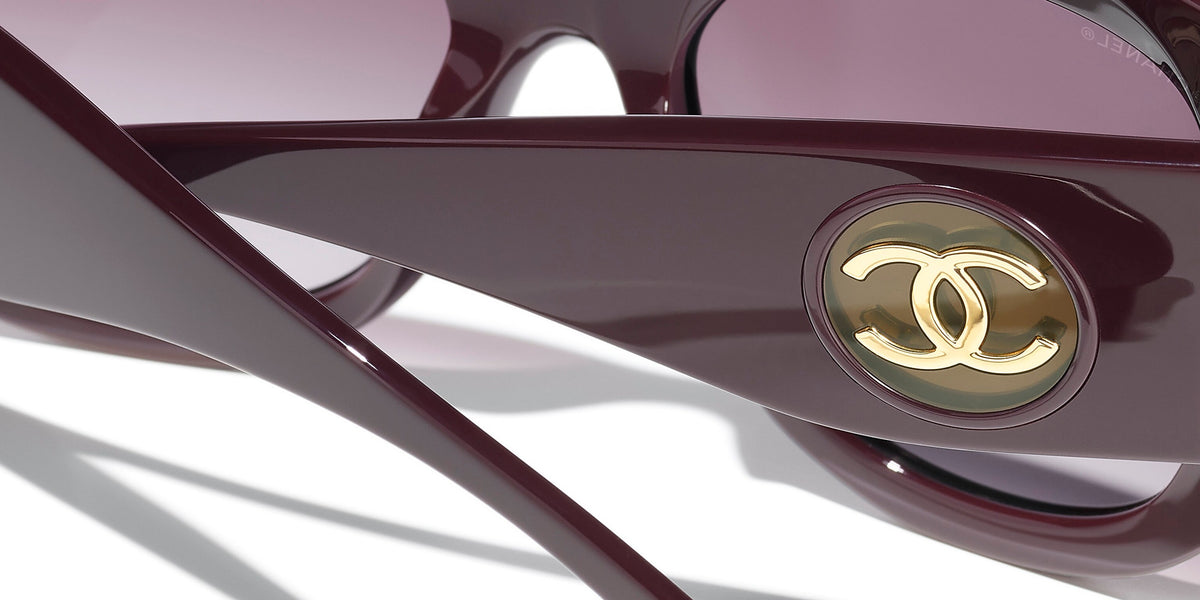Chanel Women Butterfly Purple Sunglasses