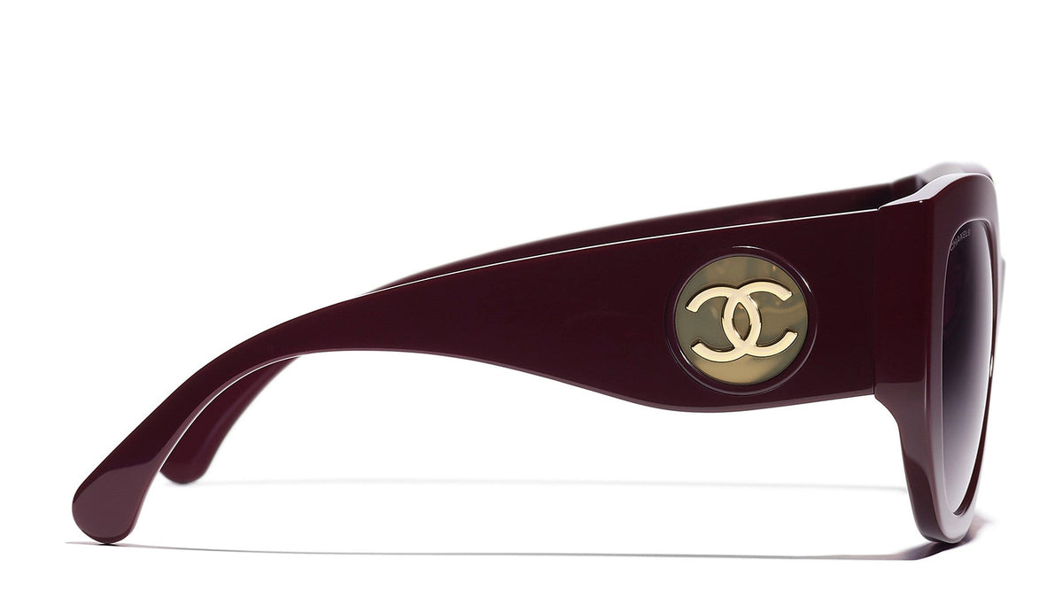 Chanel Women Butterfly Purple Sunglasses