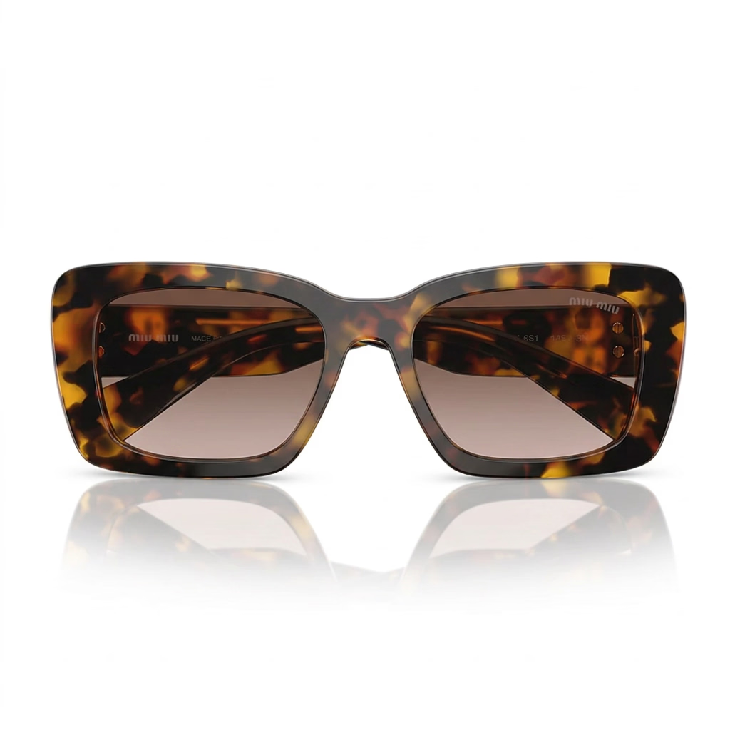 Miu Miu Women Glimpse Tortoise / Brown Gradient Sunglasses