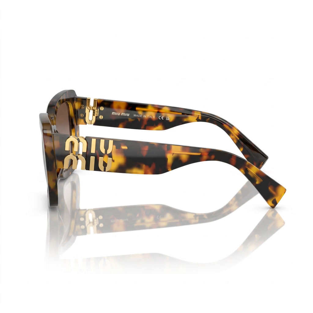 Miu Miu Women Glimpse Tortoise / Brown Gradient Sunglasses