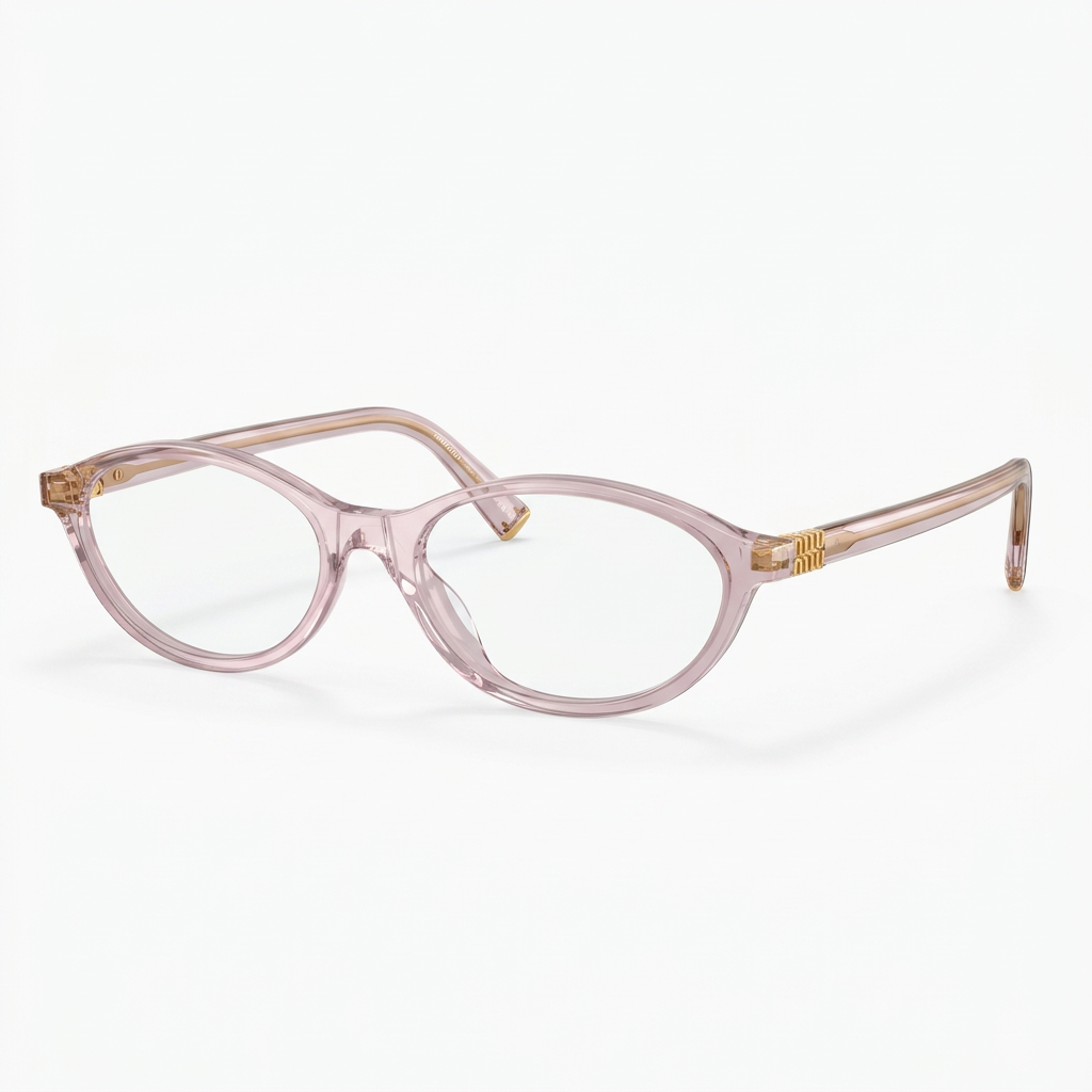Miu Miu Women MU 09XV Transparent Mauve Optical Glasses