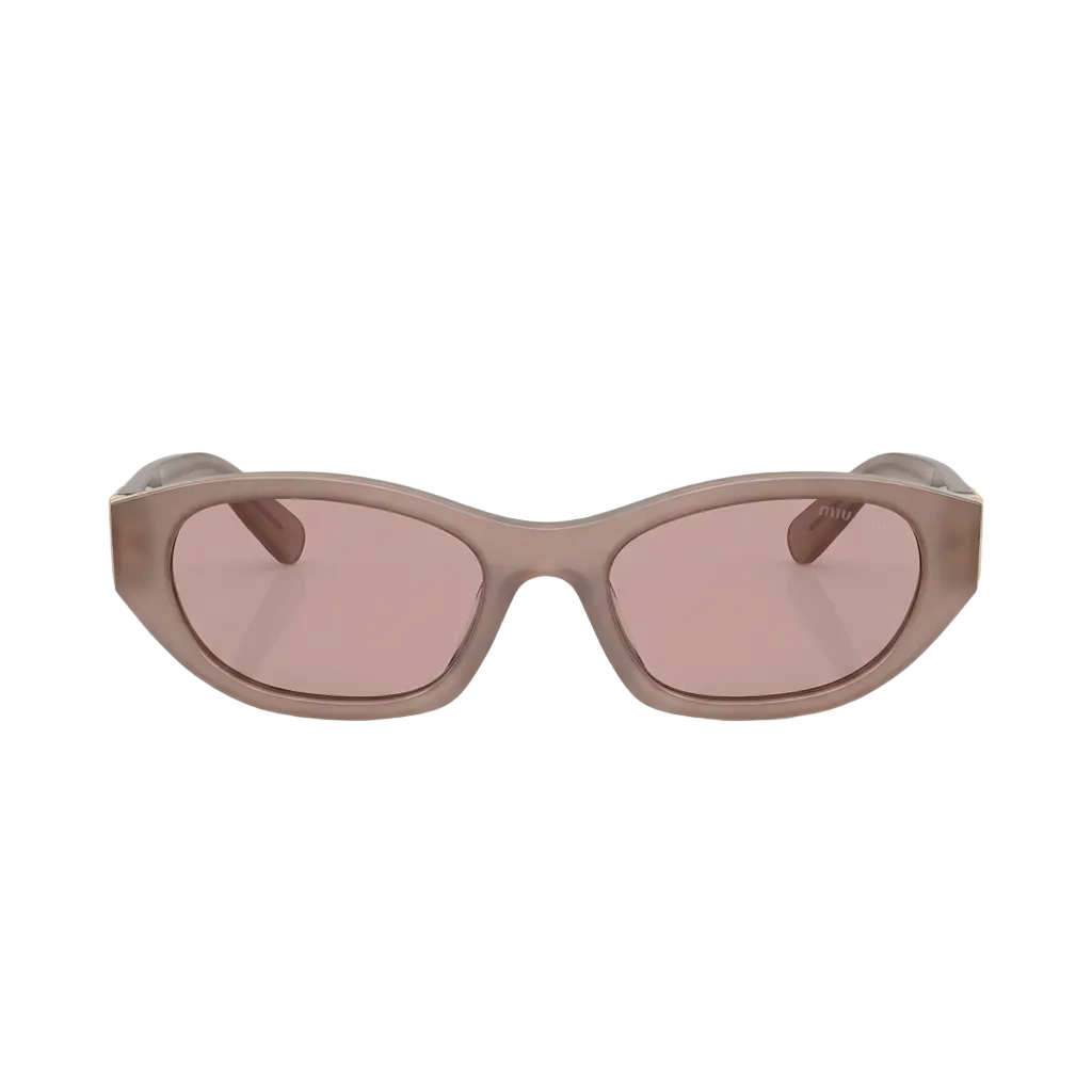 Miu Miu Women MU A03S Cat-Eye Opaline Pink / Violet Tint Sunglasses 