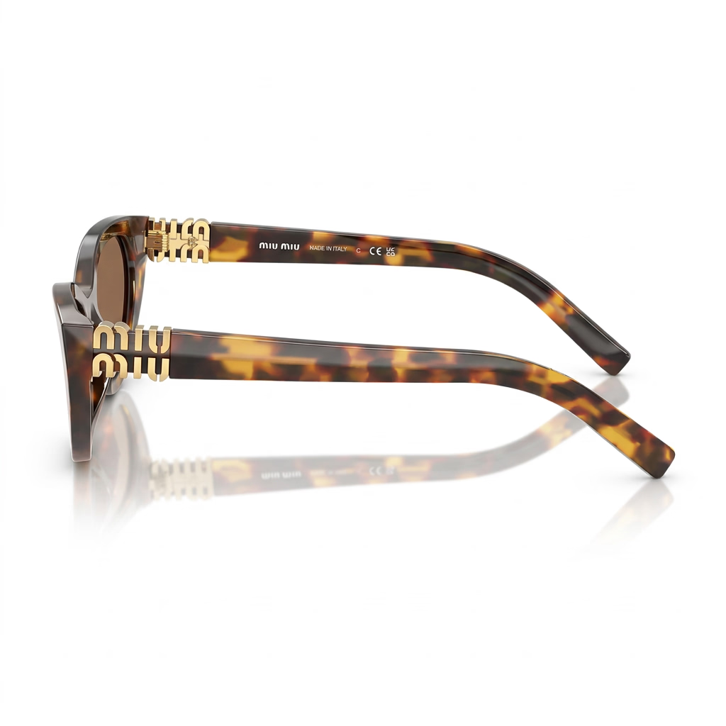 Miu Miu Women MU A04S Cat-Eye Tortoiseshell / Brown Sunglasses