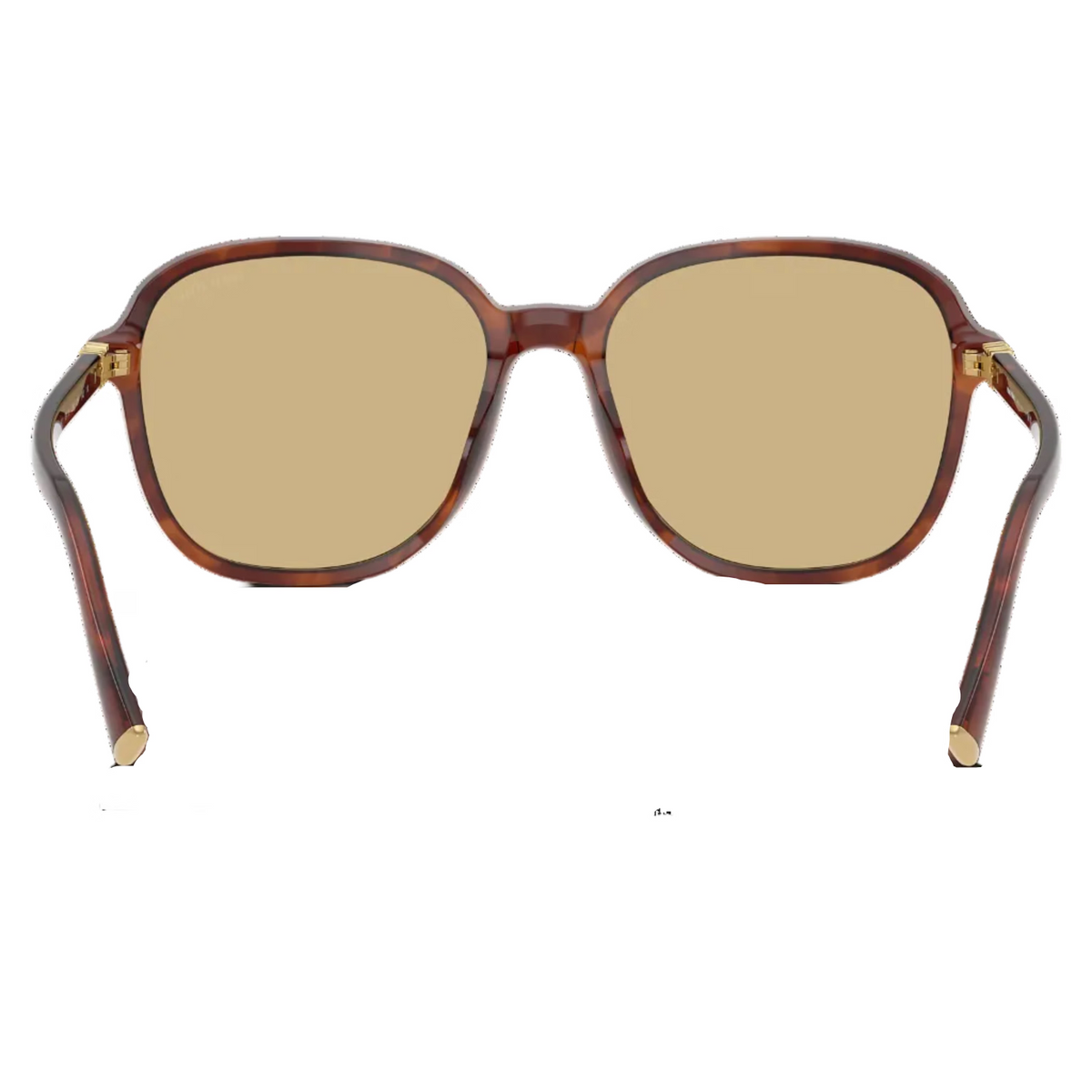 Miu Miu Regard MU B01S Women Oversized Pillow Striped Tobacco / Yellow Sunglasses