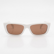 Miu Miu MU B12S Women Rectangular White / Violet Sunglasses