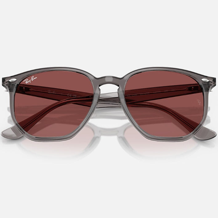 Ray Ban Men Irregular Frame Matte Opal Grey Sunglasses