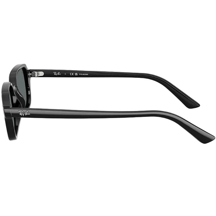 Ray Ban Men Pillow Frame Polished Black Sunglasses