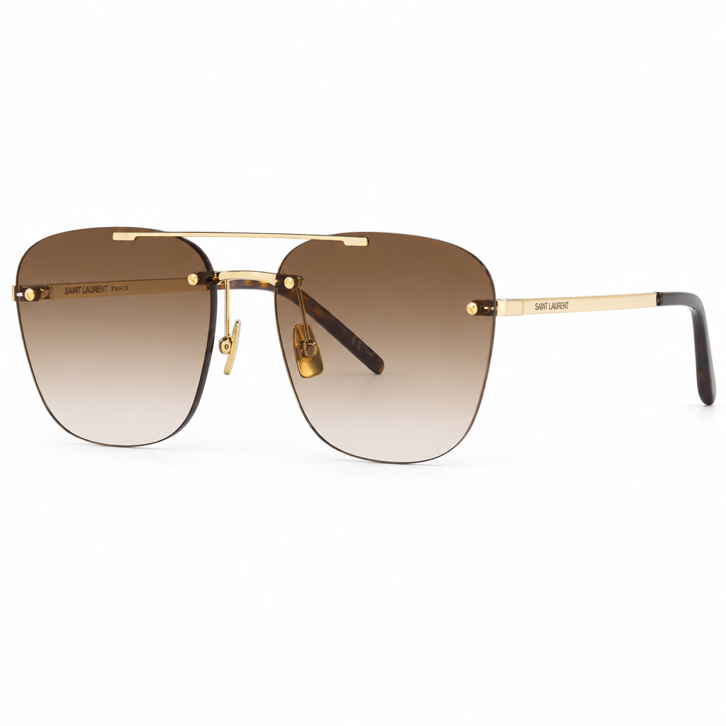 Saint Laurent SL 309M Women Pilot Gold Sunglasses