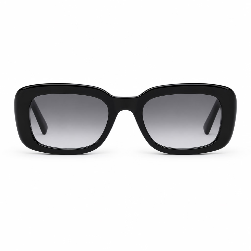 Saint Laurent SL M130 Women Pillowed Rectangular Black / Grey Sunglasses