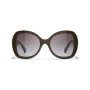 Chanel Women Butterfly Brown Sunglasses