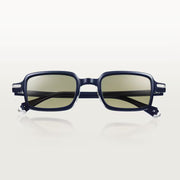 Cartier Première de Unisex Square Acetate Blue Frame Tinted Grey-Green Sunglasses