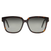 Saint Laurent Women SL M40 Gold YSL Monogram Hinge Havana Sunglasses