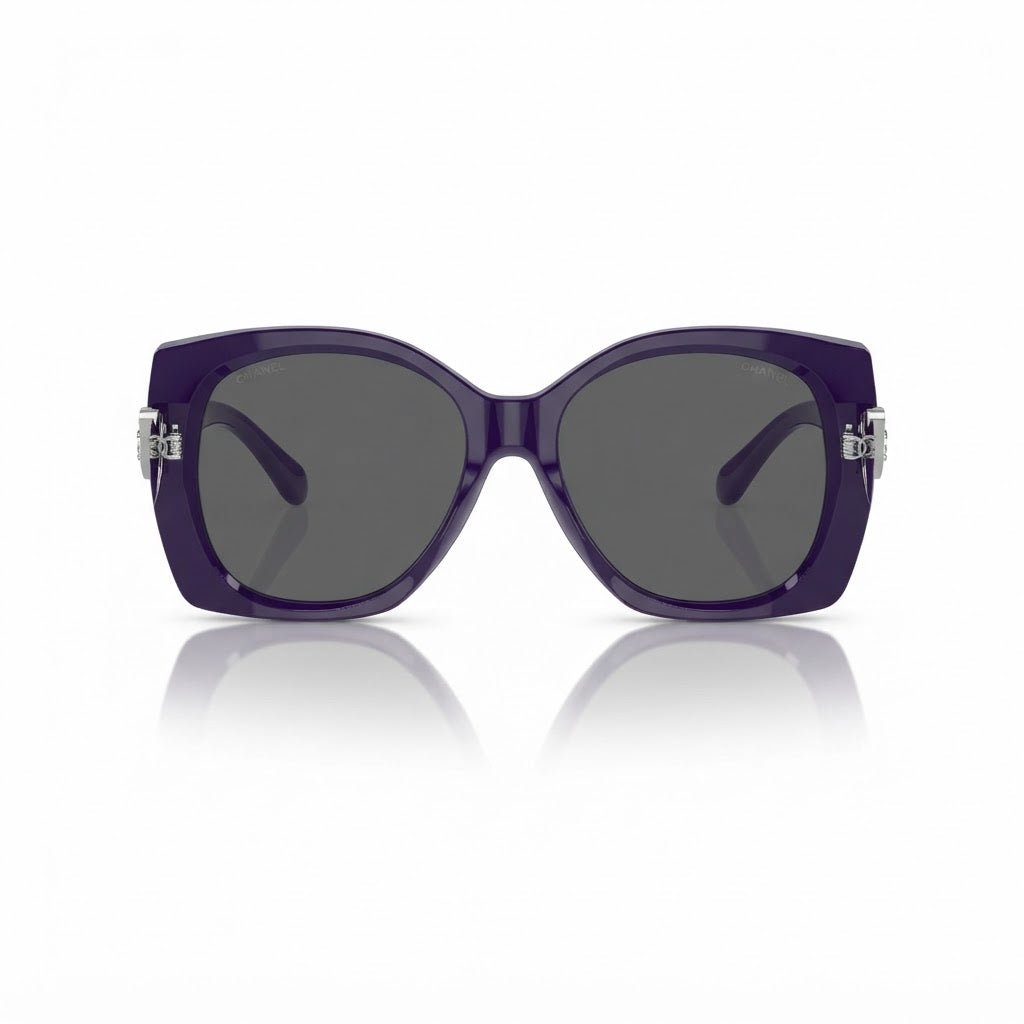 Chanel Women Square Violet Sunglasses