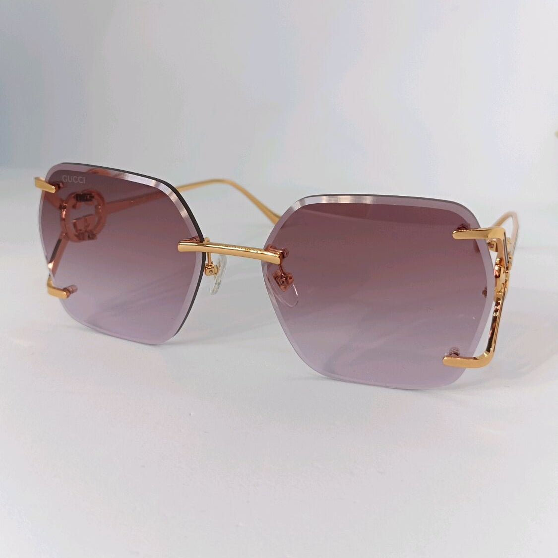 Gucci Women 1980s Pink Sunglasses