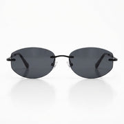 Ray-Ban Unisex Rimless Geometric Black Sunglasses
