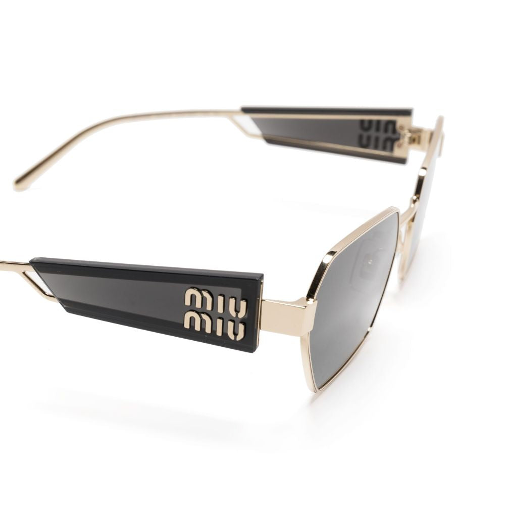 Miu Miu Unisex MU 53WS  Gold / Grey Sunglasses