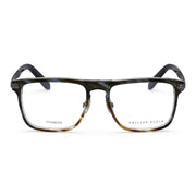 Philipp Plein Men Plein First Love VPP019M 09N3 Glossy Striped Brown Eyeglasses