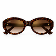  Cartier Signature C de Motif Women Dark Tortoiseshell Sunglasses