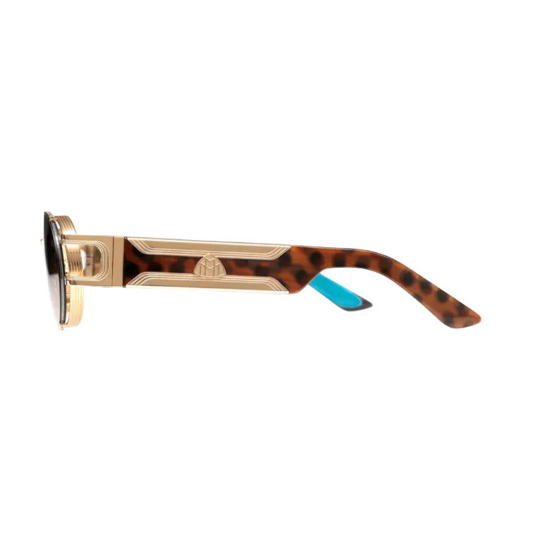Maybach The Drive I Men 22K Mellow Gold Titanium / Light Bronze Gradient Sunglasses