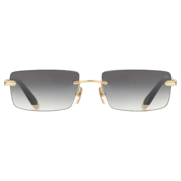 Maybach The Symphony Unisex Gold / Havana Rimless Rectangle Sunglasses