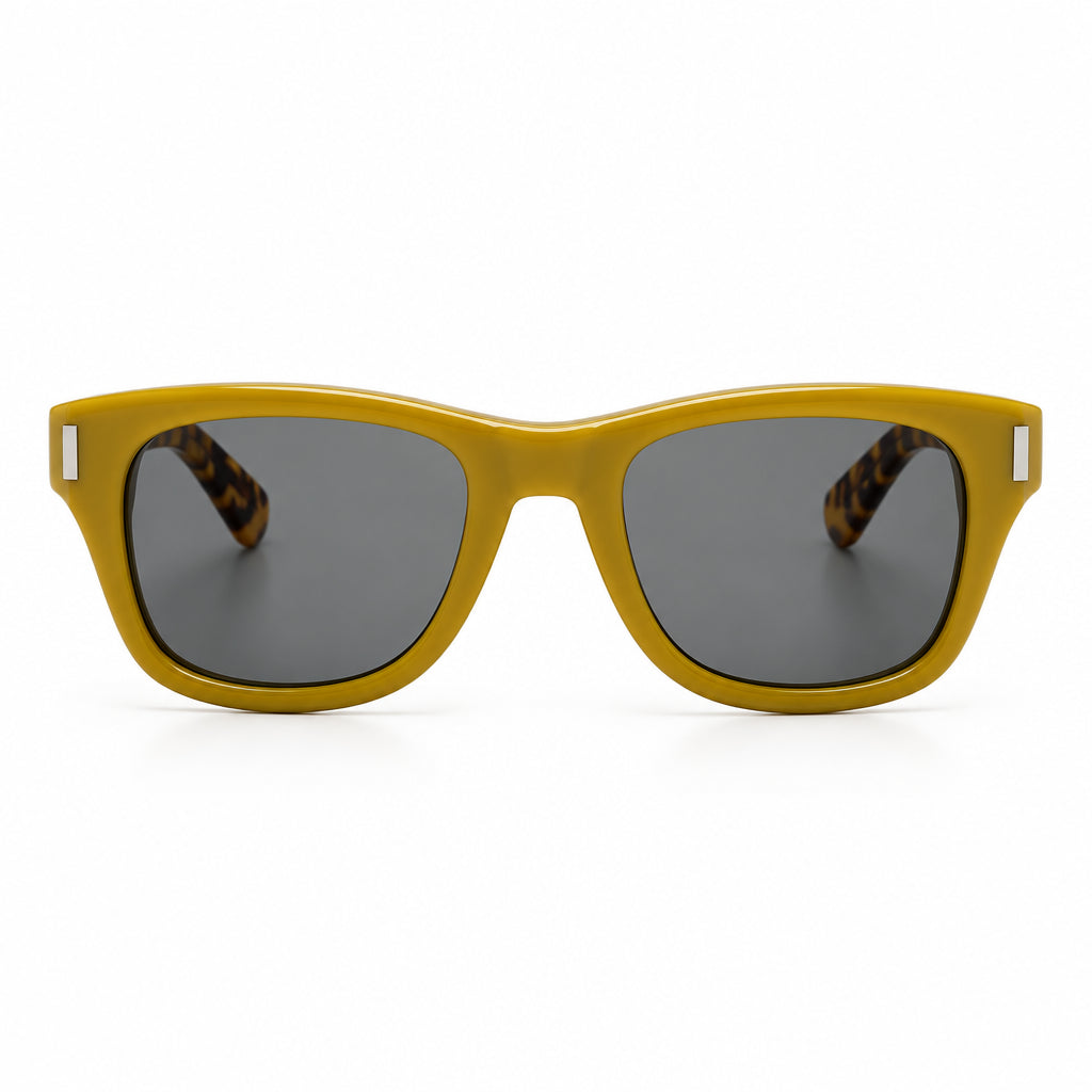 Saint Laurent SL 801 Unisex Square Yellow/Havana Sunglasses