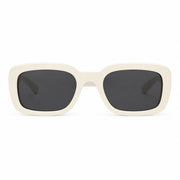 Saint Laurent SL M130 Women Pillowed Rectangular Ivory / White Sunglasses