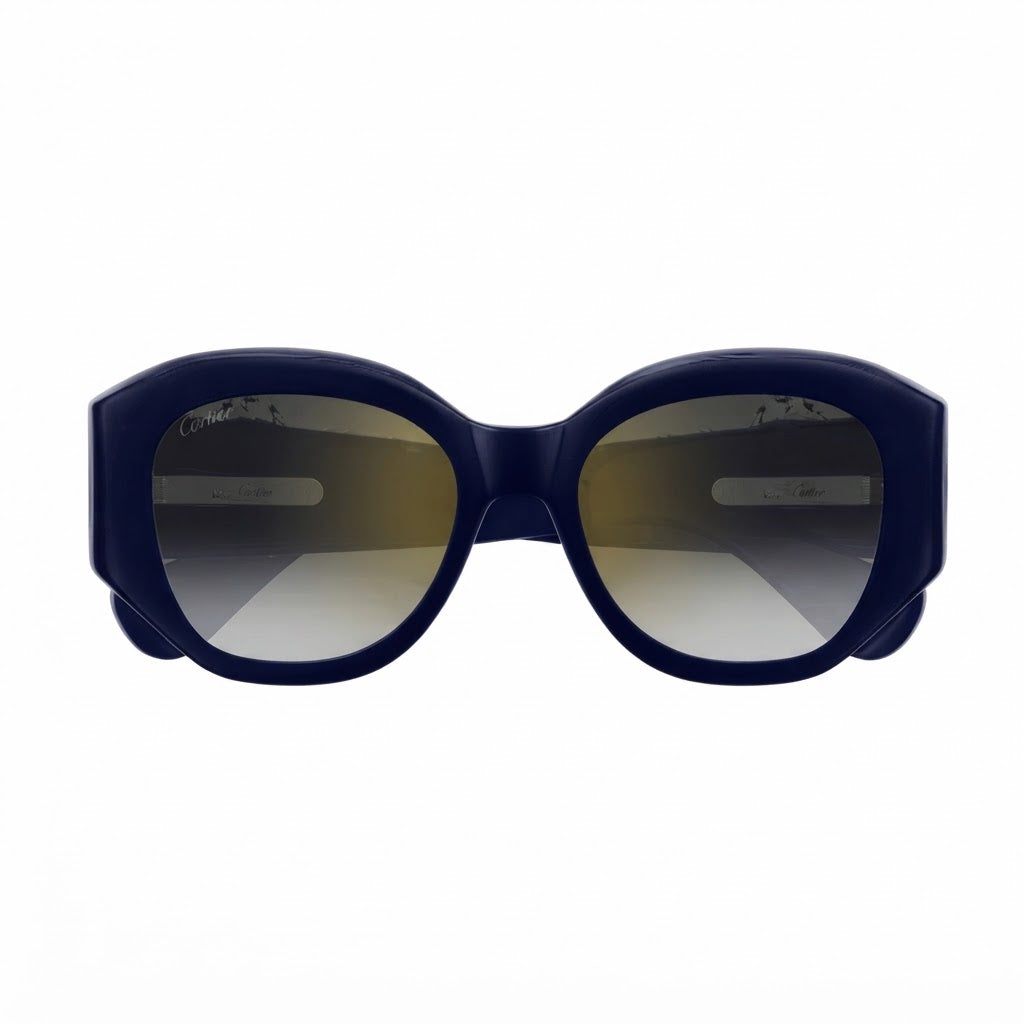 Cartier Panthère de C Motif Square Women Blue Sunglasses