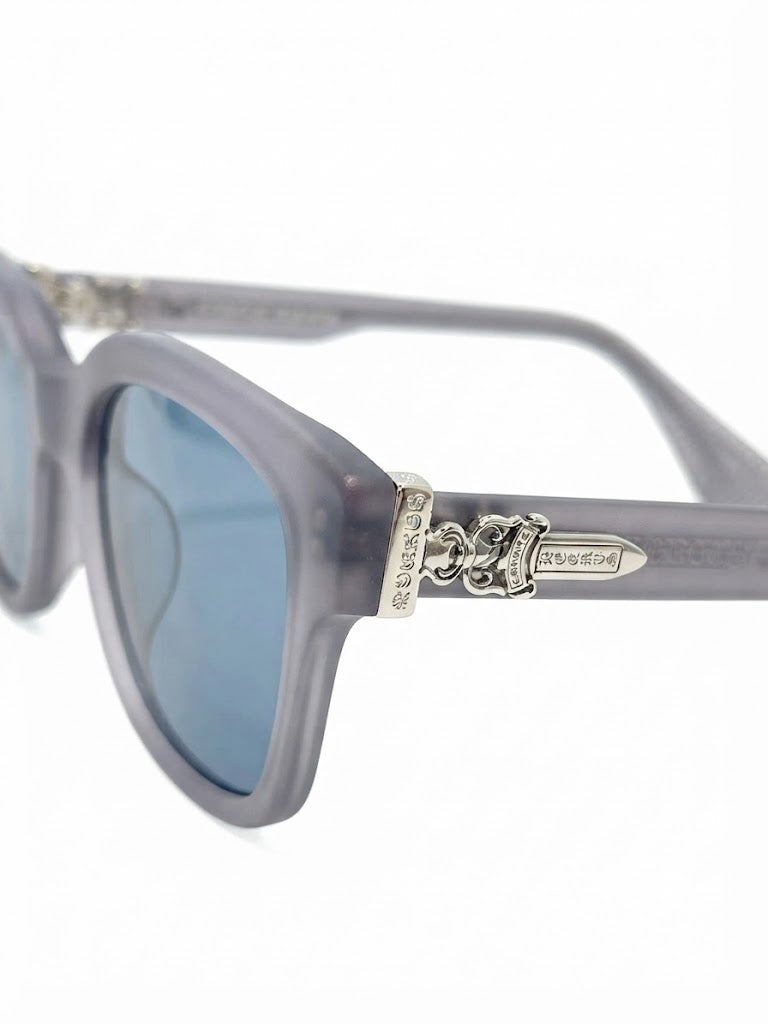 Chrome Hearts Box Officer Mist Gray Frame Sunglasses