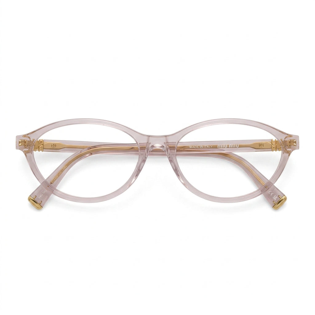 Miu Miu Women MU 09XV Transparent Mauve Optical Glasses