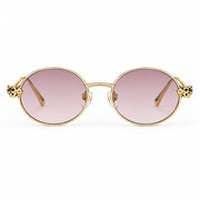 Cartier Panthère de C Women Round Pink Gradient Sunglasses