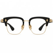 Chrome Hearts Unisex Evagilist Black & Gold Gothic Eyewear