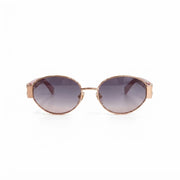 Chanel Women Oval Frame Pink Sunglasses