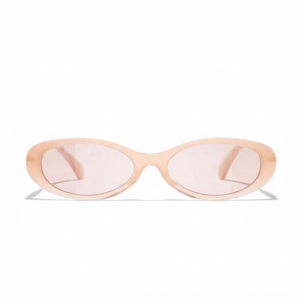 Chanel Women Oval Beige Sunglasses CH5565
