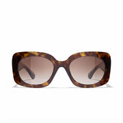 Chanel Women Square Brown  Sunglasses 