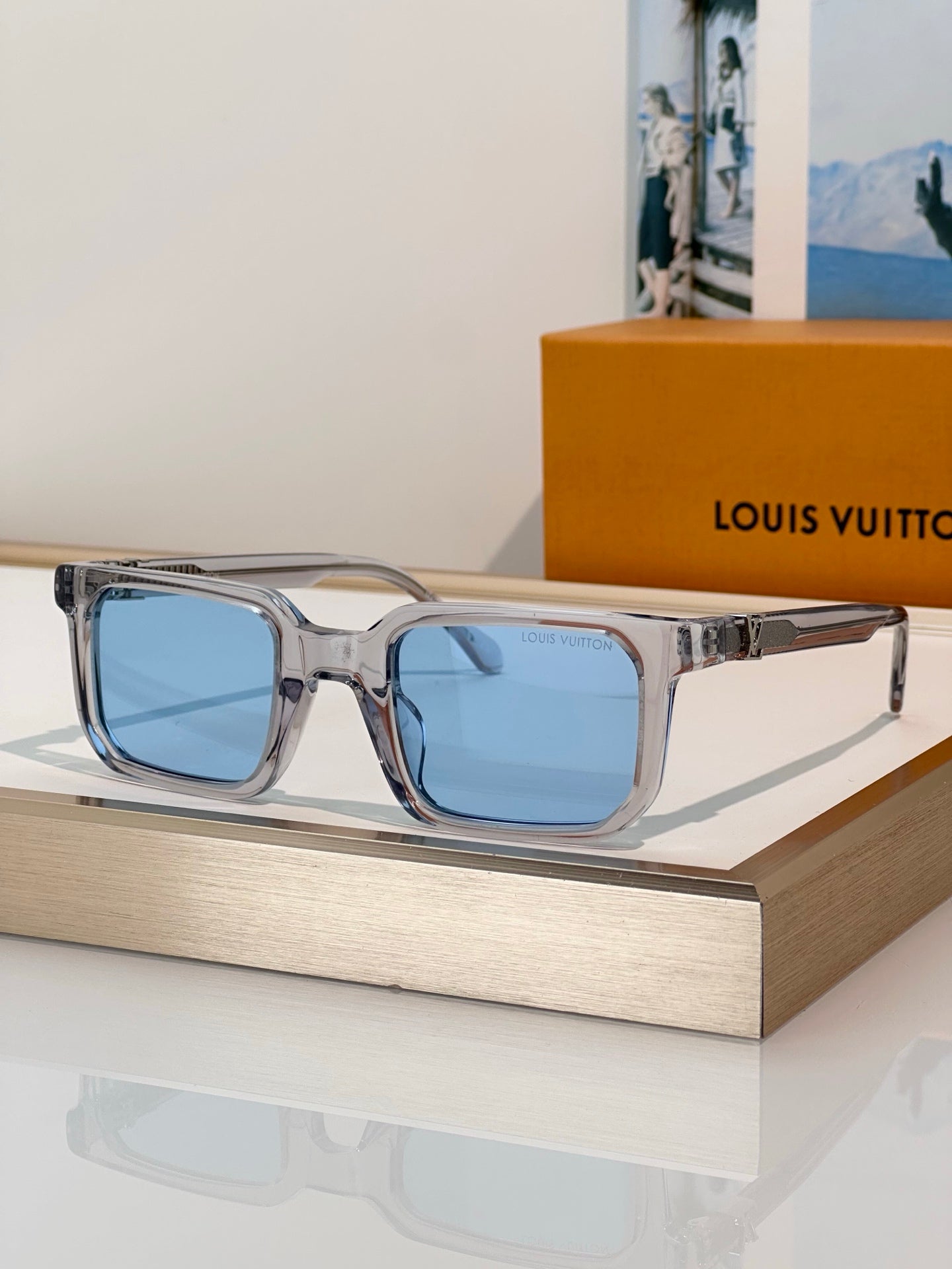 Louis Vuitton Men Z3292U Transparent Sunglasses