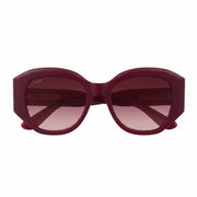 Cartier Panthère de C Motif Square Women Burgundy Sunglasses

