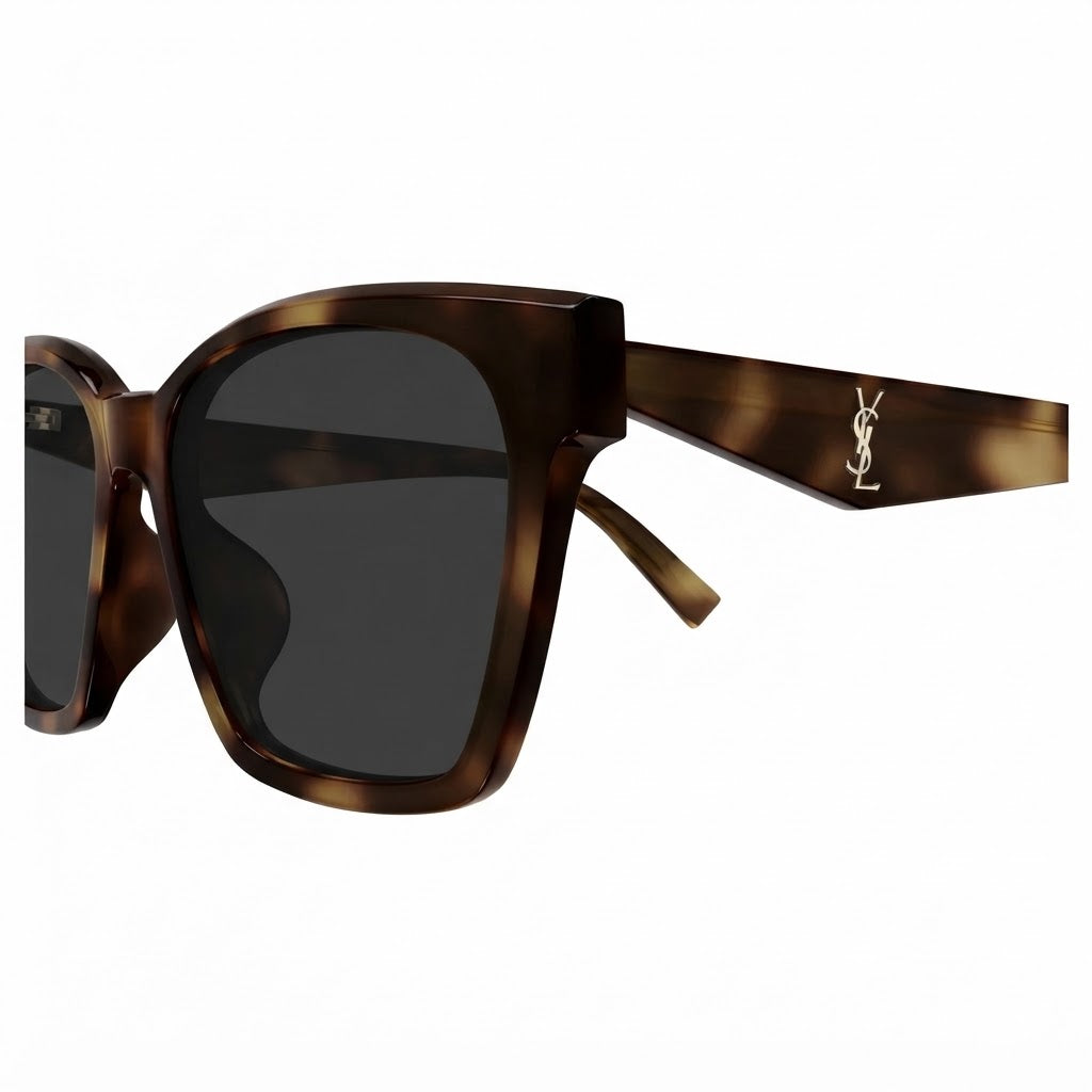 Saint Laurent Women SL M171/F 003 57 Havana Square Sunglasses
