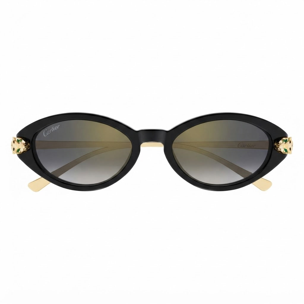 Cartier Panthère de Cat-Eye Women Grey Gradient Sunglasses