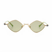 Chrome Hearts Diamond Dog 2156 Unisex Matte Green & Gold Diamond Sunglasses