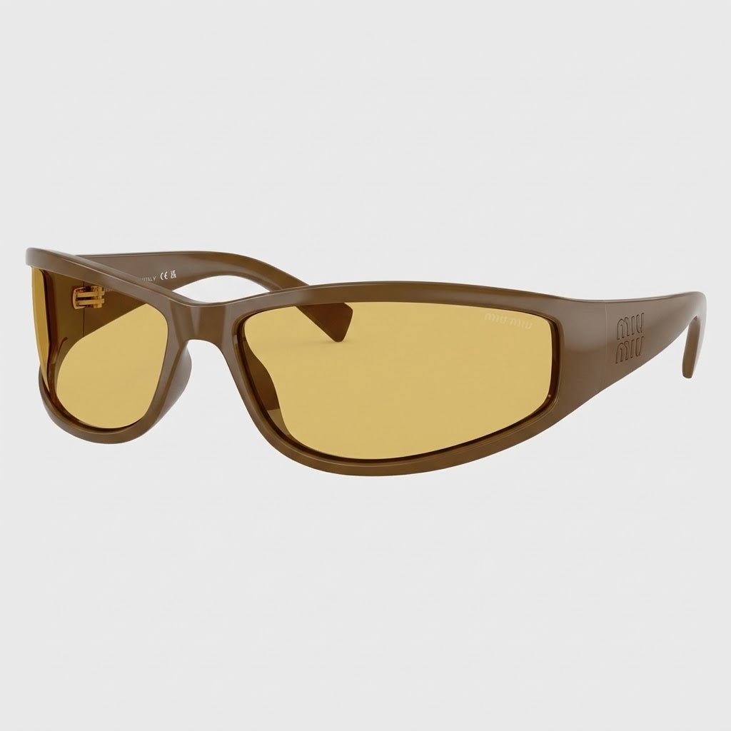 Miu Miu Eyewear Collection Women Military Green / Warm Ochre Sunglasses