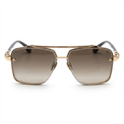 Chrome Hearts GHO 1402 Unisex Gold & Brown Gradient Square Sunglasses