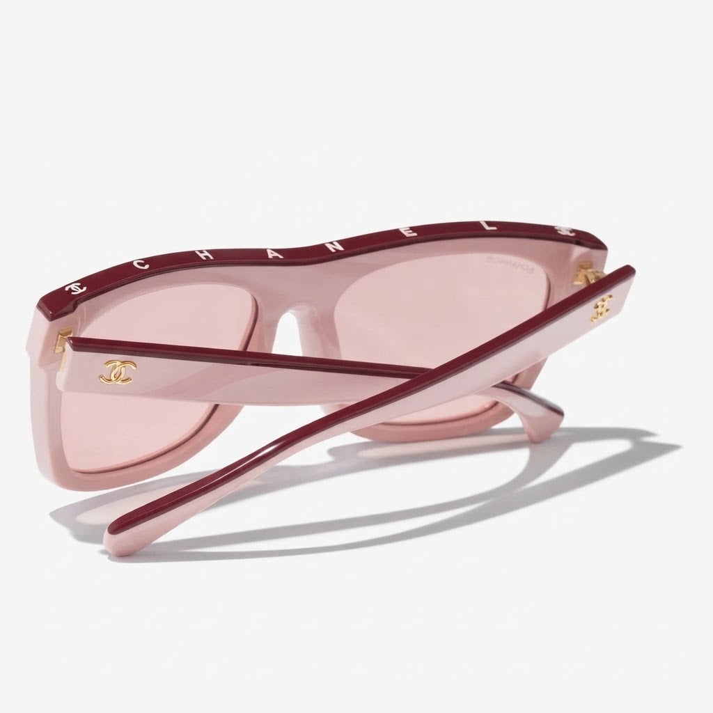 Chanel Women Pink Square Sunglasses