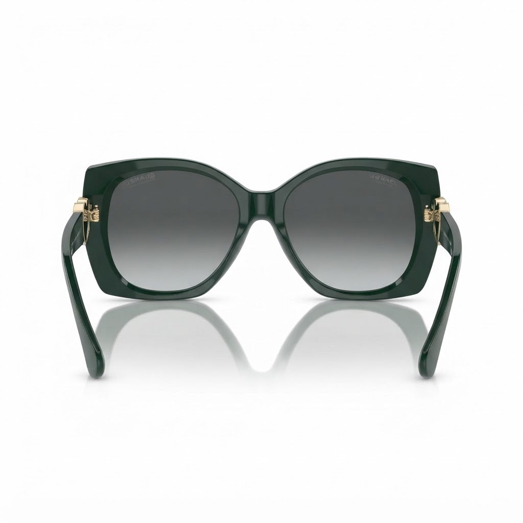 Chanel Women Square Green Sunglasses