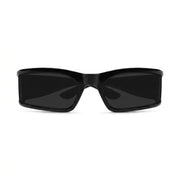 Balenciaga Unisex BB0458S Sunset Rectangle Black / Grey Sunglasses
